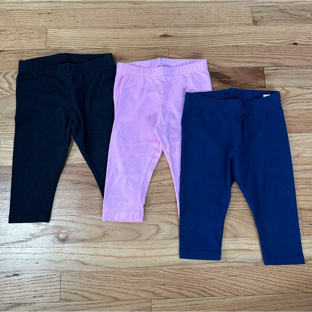 Jumping Beans bundle of 3 Capri Length Leggings Sz 4T